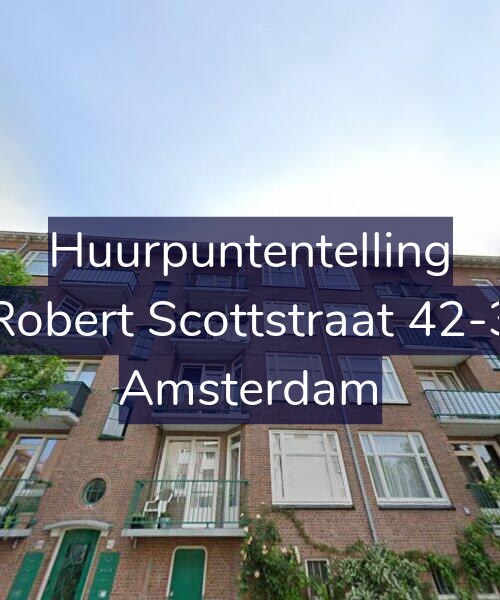 Foto gevel Huurpuntentelling voor Robert Scottstraat 42-3, Amsterdam