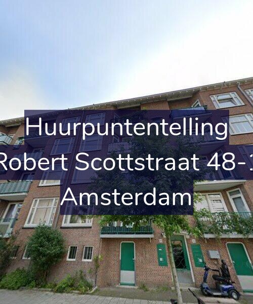 Foto gevel Huurpuntentelling voor Robert Scottstraat 48-1, Amsterdam