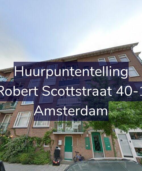 Foto gevel Huurpuntentelling voor Robert Scottstraat 40-1, Amsterdam