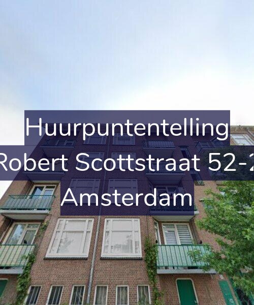Foto gevel Huurpuntentelling voor Robert Scottstraat 52-2, Amsterdam