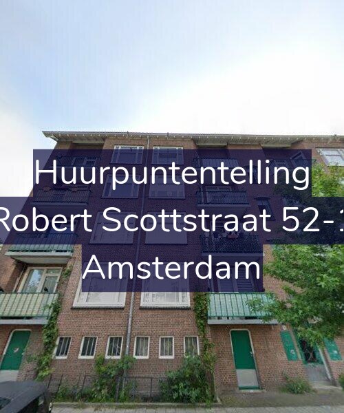 Foto gevel Huurpuntentelling voor Robert Scottstraat 52-1, Amsterdam