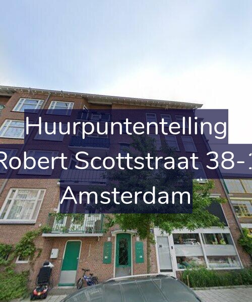 Foto gevel Huurpuntentelling voor Robert Scottstraat 38-1, Amsterdam