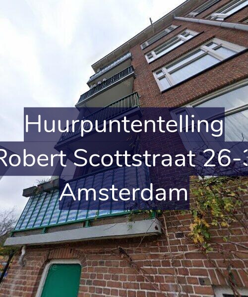 Foto gevel Huurpuntentelling voor Robert Scottstraat 26-3, Amsterdam