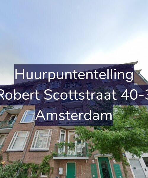 Foto gevel Huurpuntentelling voor Robert Scottstraat 40-3, Amsterdam