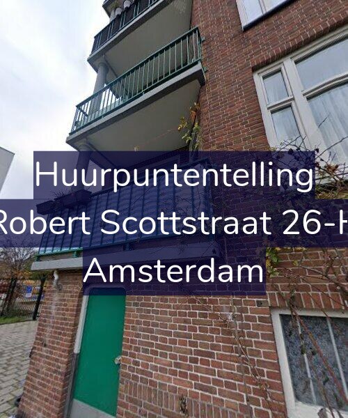 Foto gevel Huurpuntentelling voor Robert Scottstraat 26-H, Amsterdam