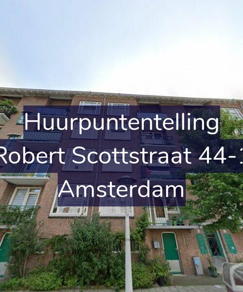 Foto gevel Huurpuntentelling voor Robert Scottstraat 44-1, Amsterdam