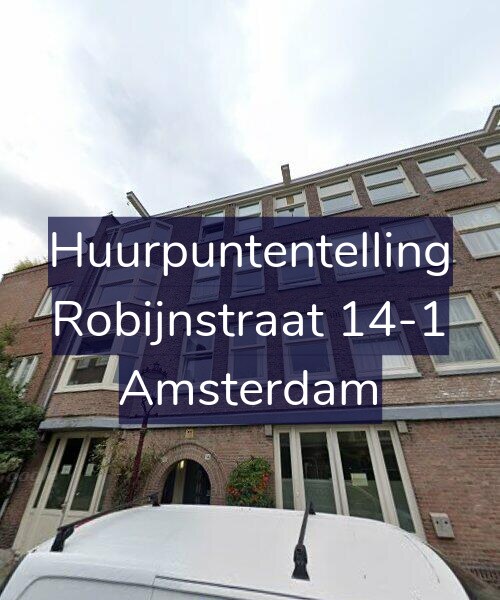 Foto gevel Huurpuntentelling voor Robijnstraat 14-1, Amsterdam