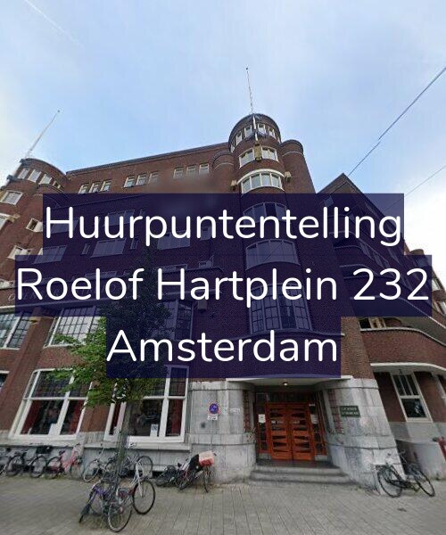 Foto gevel Huurpuntentelling voor Roelof Hartplein 232, Amsterdam