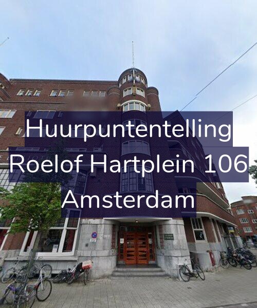 Foto gevel Huurpuntentelling voor Roelof Hartplein 106, Amsterdam