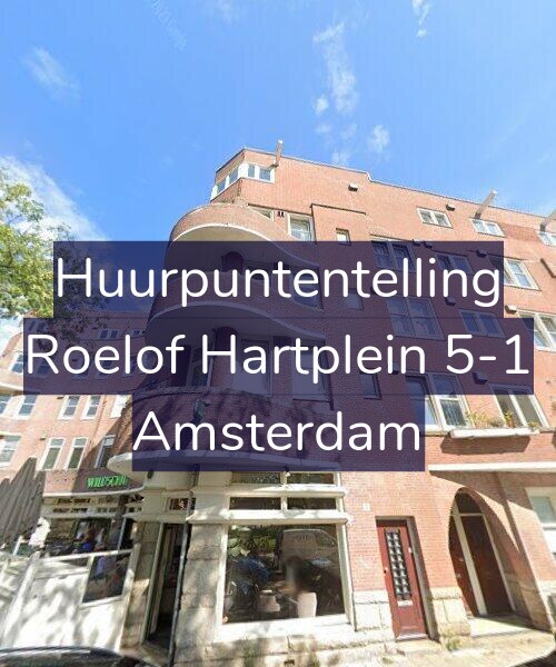 Foto gevel Huurpuntentelling voor Roelof Hartplein 5-1, Amsterdam