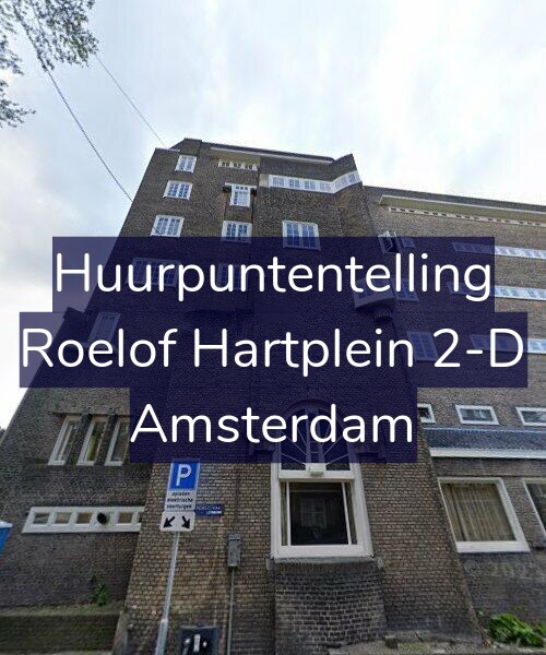 Foto gevel Huurpuntentelling voor Roelof Hartplein 2-D, Amsterdam