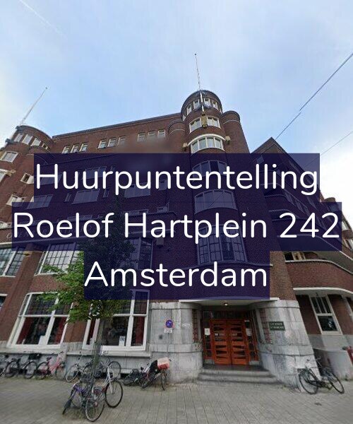 Foto gevel Huurpuntentelling voor Roelof Hartplein 242, Amsterdam