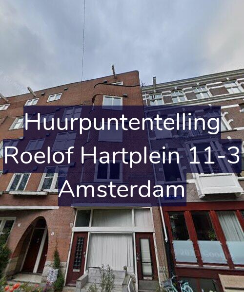 Foto gevel Huurpuntentelling voor Roelof Hartplein 11-3, Amsterdam