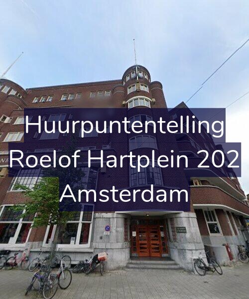 Foto gevel Huurpuntentelling voor Roelof Hartplein 202, Amsterdam