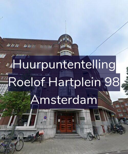 Foto gevel Huurpuntentelling voor Roelof Hartplein 98, Amsterdam