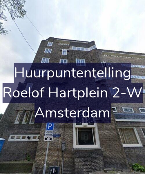 Foto gevel Huurpuntentelling voor Roelof Hartplein 2-W, Amsterdam
