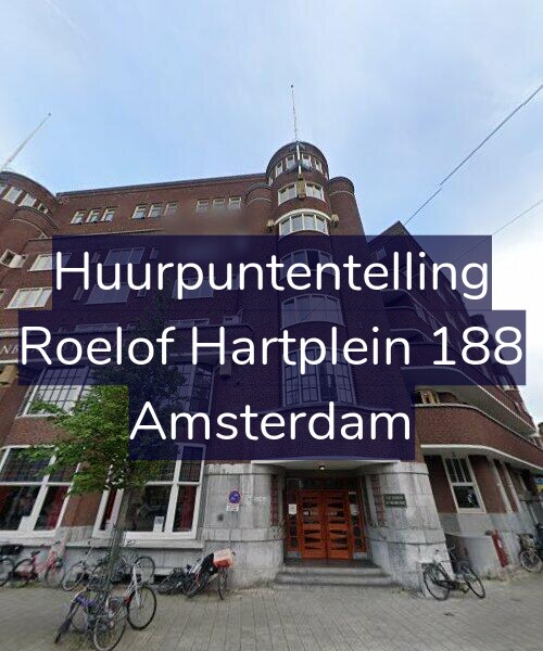 Foto gevel Huurpuntentelling voor Roelof Hartplein 188, Amsterdam