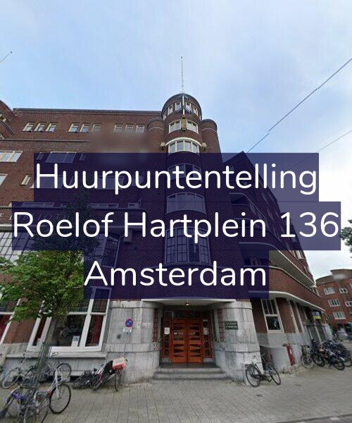 Foto gevel Huurpuntentelling voor Roelof Hartplein 136, Amsterdam