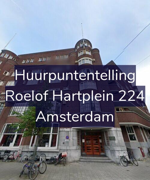 Foto gevel Huurpuntentelling voor Roelof Hartplein 224, Amsterdam