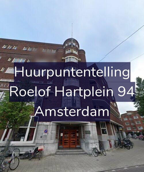 Foto gevel Huurpuntentelling voor Roelof Hartplein 94, Amsterdam