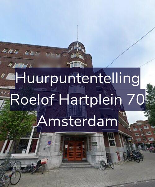 Foto gevel Huurpuntentelling voor Roelof Hartplein 70, Amsterdam