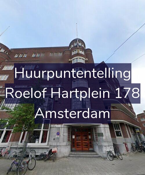 Foto gevel Huurpuntentelling voor Roelof Hartplein 178, Amsterdam