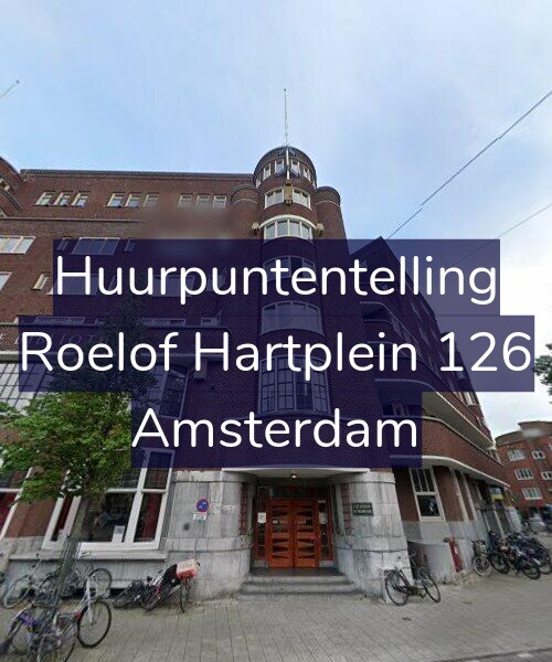 Foto gevel Huurpuntentelling voor Roelof Hartplein 126, Amsterdam