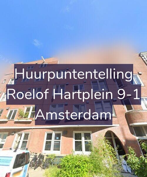 Foto gevel Huurpuntentelling voor Roelof Hartplein 9-1, Amsterdam