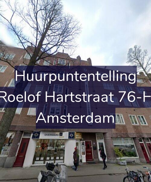 Foto gevel Huurpuntentelling voor Roelof Hartstraat 76-H, Amsterdam