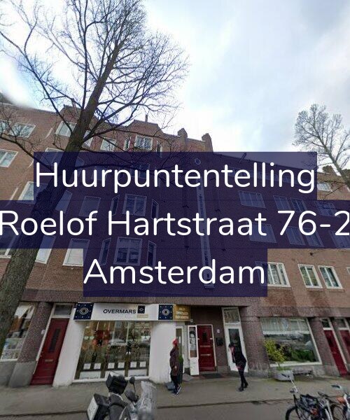 Foto gevel Huurpuntentelling voor Roelof Hartstraat 76-2, Amsterdam