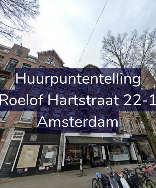 Foto gevel Huurpuntentelling voor Roelof Hartstraat 22-1, Amsterdam