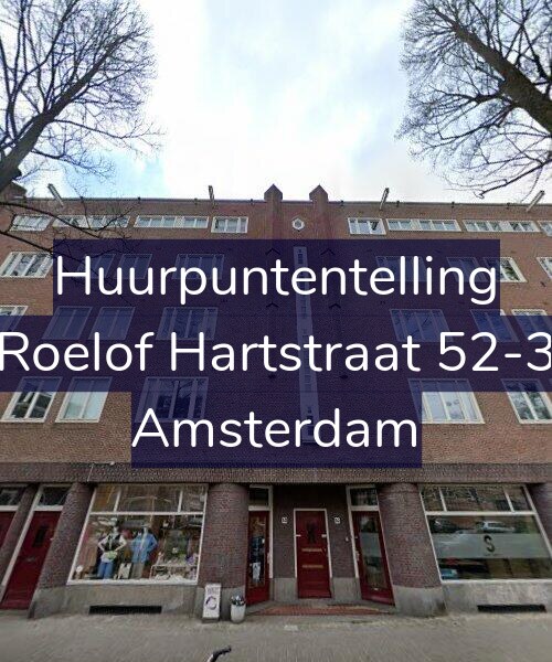 Foto gevel Huurpuntentelling voor Roelof Hartstraat 52-3, Amsterdam