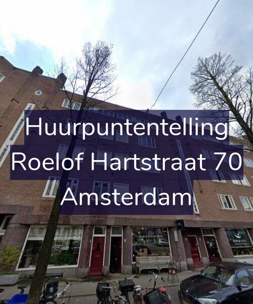 Foto gevel Huurpuntentelling voor Roelof Hartstraat 70, Amsterdam