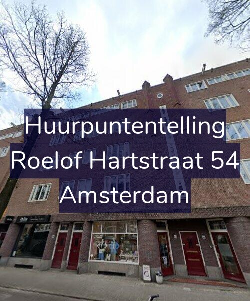 Foto gevel Huurpuntentelling voor Roelof Hartstraat 54, Amsterdam