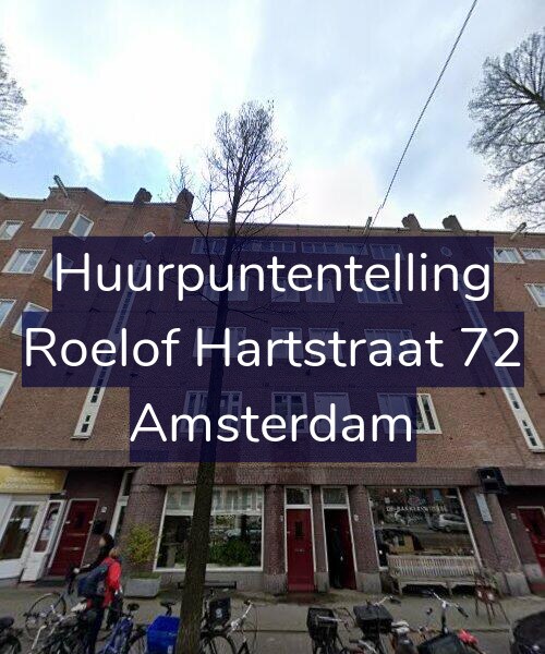 Foto gevel Huurpuntentelling voor Roelof Hartstraat 72, Amsterdam