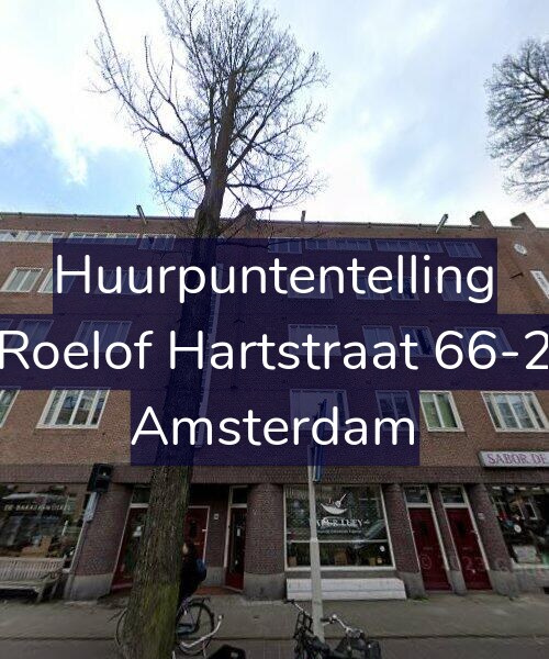 Foto gevel Huurpuntentelling voor Roelof Hartstraat 66-2, Amsterdam