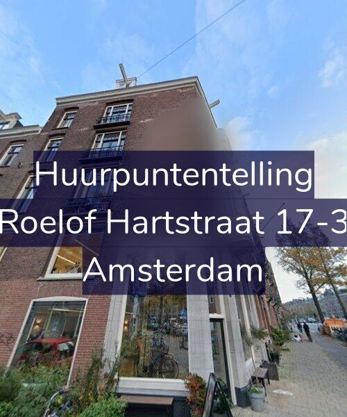 Foto gevel Huurpuntentelling voor Roelof Hartstraat 17-3, Amsterdam