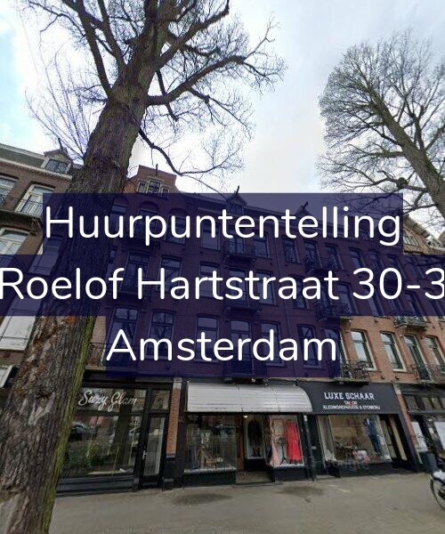 Foto gevel Huurpuntentelling voor Roelof Hartstraat 30-3, Amsterdam