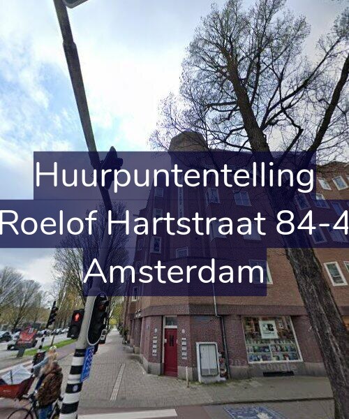 Foto gevel Huurpuntentelling voor Roelof Hartstraat 84-4, Amsterdam