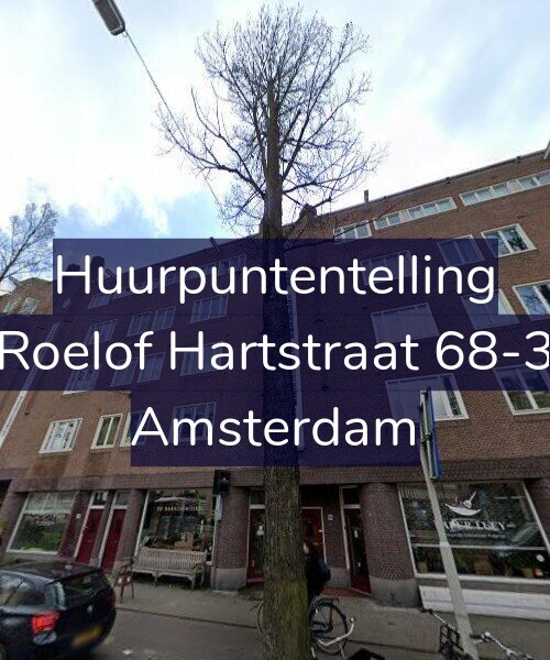 Foto gevel Huurpuntentelling voor Roelof Hartstraat 68-3, Amsterdam