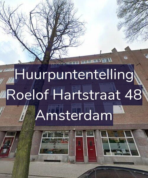 Foto gevel Huurpuntentelling voor Roelof Hartstraat 48, Amsterdam