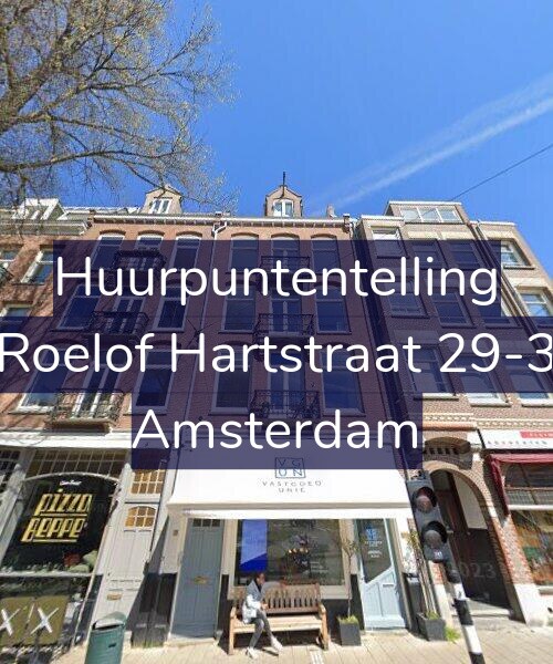 Foto gevel Huurpuntentelling voor Roelof Hartstraat 29-3, Amsterdam