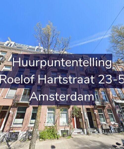 Foto gevel Huurpuntentelling voor Roelof Hartstraat 23-5, Amsterdam
