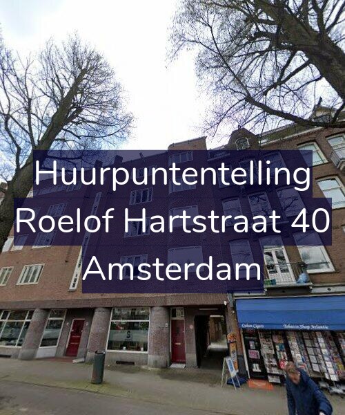 Foto gevel Huurpuntentelling voor Roelof Hartstraat 40, Amsterdam