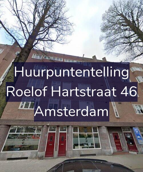 Foto gevel Huurpuntentelling voor Roelof Hartstraat 46, Amsterdam