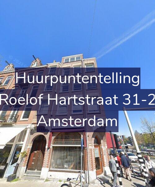 Foto gevel Huurpuntentelling voor Roelof Hartstraat 31-2, Amsterdam