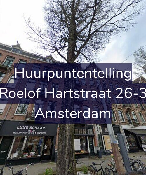 Foto gevel Huurpuntentelling voor Roelof Hartstraat 26-3, Amsterdam
