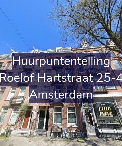 Foto gevel Huurpuntentelling voor Roelof Hartstraat 25-4, Amsterdam