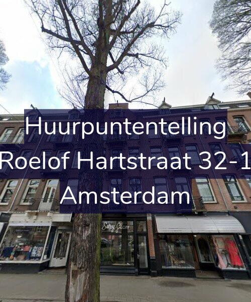 Foto gevel Huurpuntentelling voor Roelof Hartstraat 32-1, Amsterdam