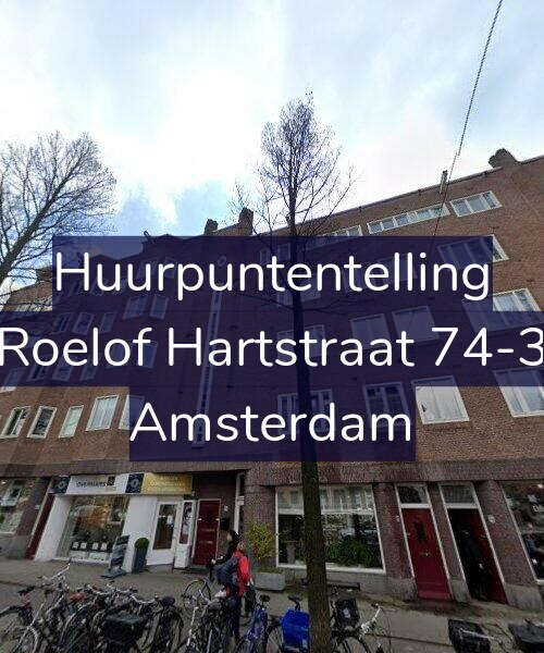 Foto gevel Huurpuntentelling voor Roelof Hartstraat 74-3, Amsterdam